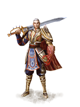Sura — official Metin2 character render, cursed spellblade